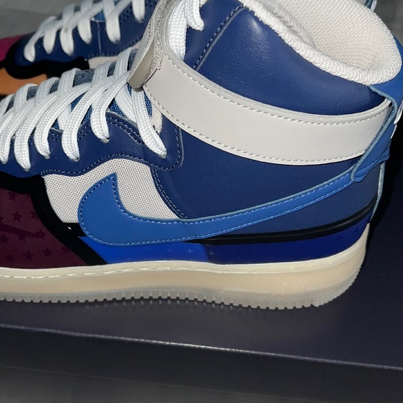 Air Force 2 high 07” Thunder Blue Pink Prime - Picture 8 of 9